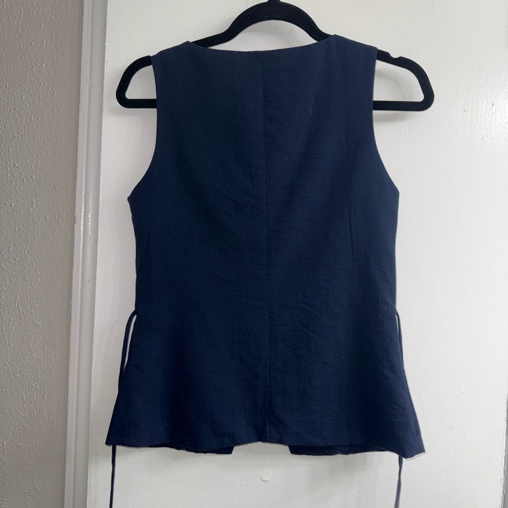 Cider vest WOVEN SQUARE NECK WAISTCOAT size XS - Picture 9 of 12